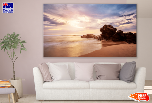 Sea & Rock at the Sunset Print 100% Australian Made