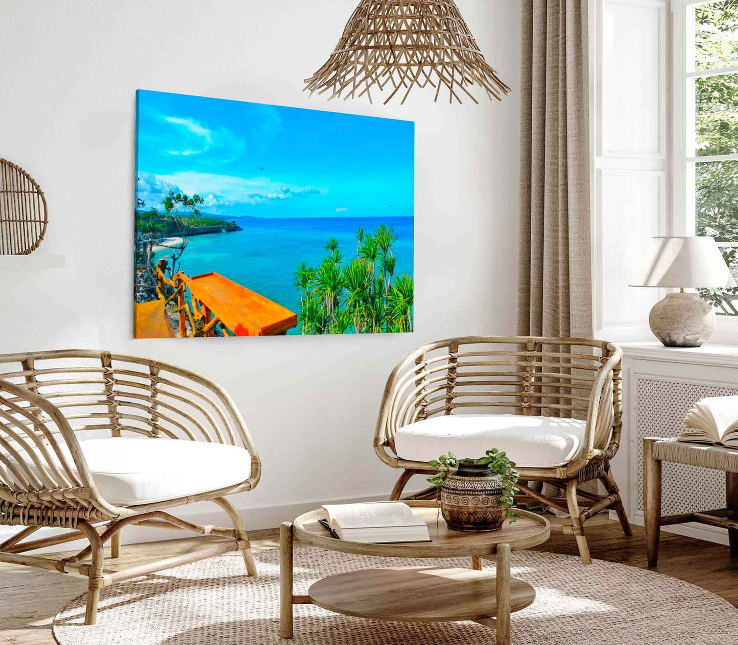 Bella Home Beach View in Bulukumba Indonesia Print Canvas Ready to hang