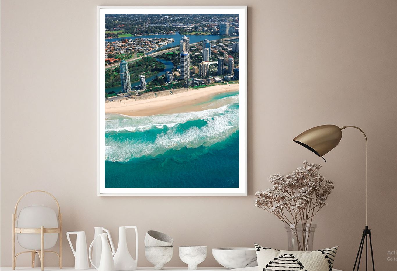 Tel Aviv Skyline Aerial View Scenery Home Decor Premium Quality Poster Print Choose Your Sizes