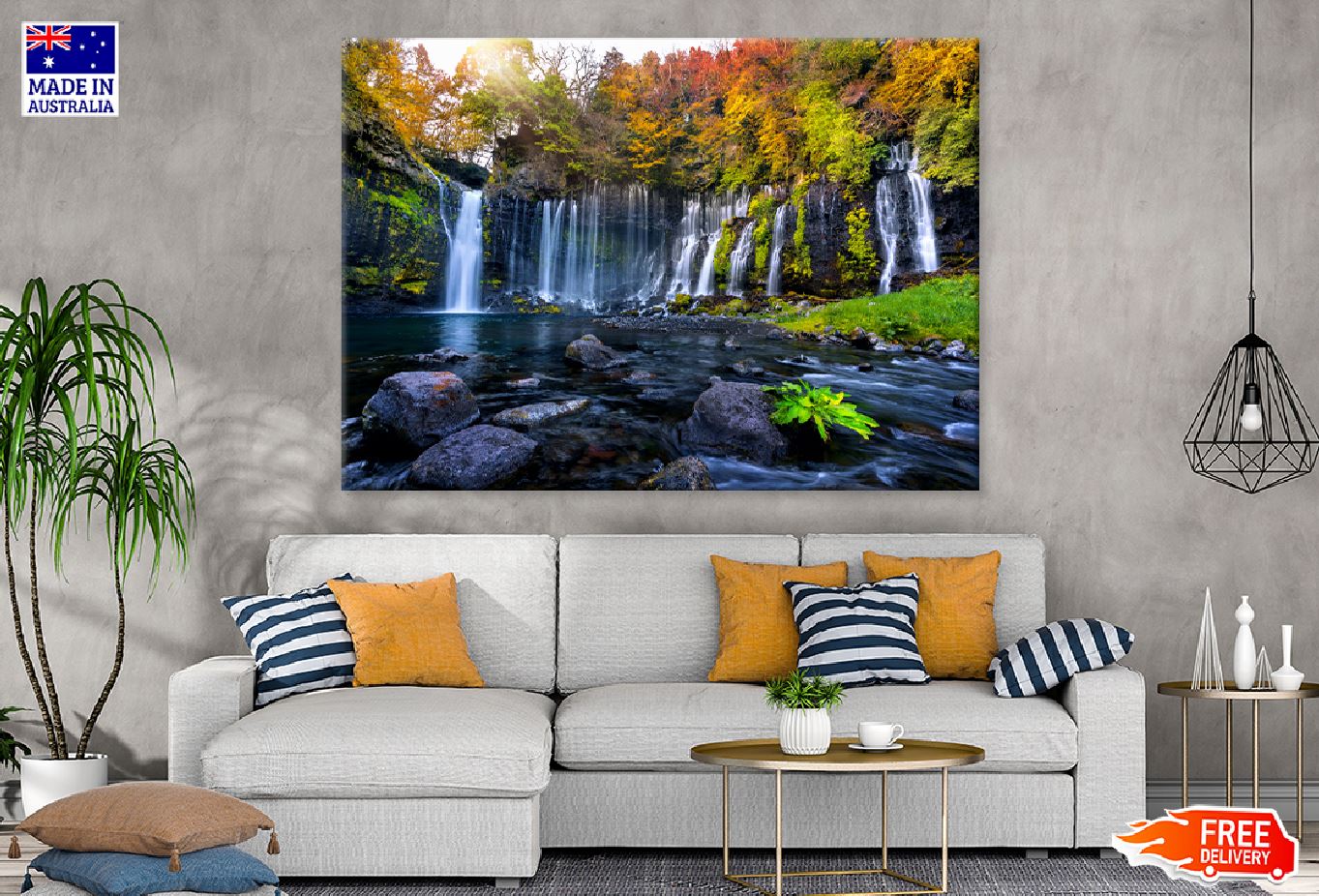 Shiraito Waterfall in Autumn Photograph Japan Print 100% Australian Made