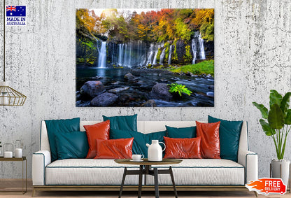 Shiraito Waterfall in Autumn Photograph Japan Print 100% Australian Made
