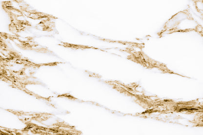 White Marble & Gold Abstract Design Print 100% Australian Made