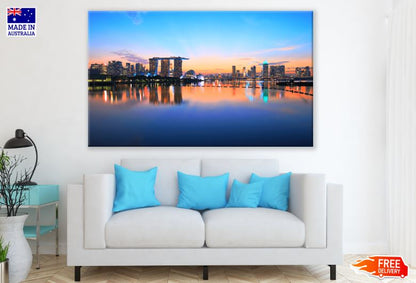 Singapore Skyline Cityscape Print 100% Australian Made