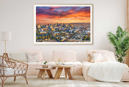 Phoenix USA Downtown Skyline Photograph Home Decor Premium Quality Poster Print Choose Your Sizes