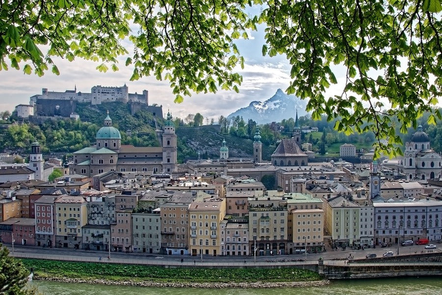 Hohensalzburg Fortresss in Salzburg, Austria Print 100% Australian Made