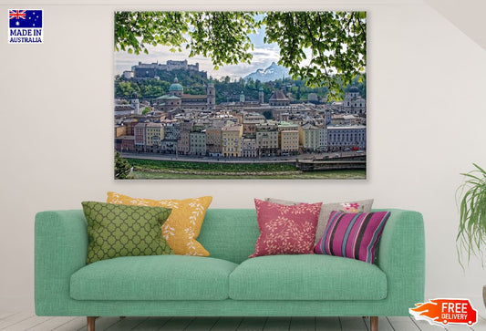 Hohensalzburg Fortresss in Salzburg, Austria Print 100% Australian Made