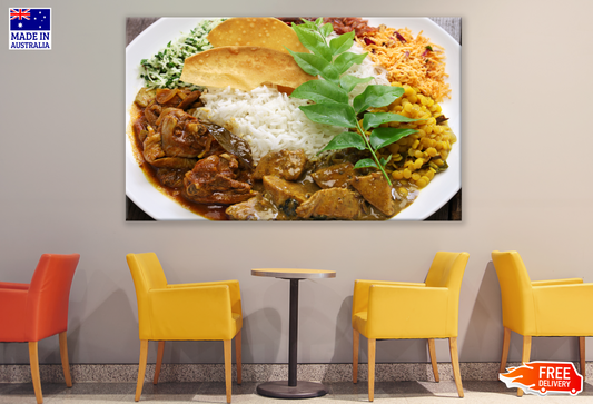 Rice & Cury Plate Kitchen & Restaurant Print 100% Australian Made