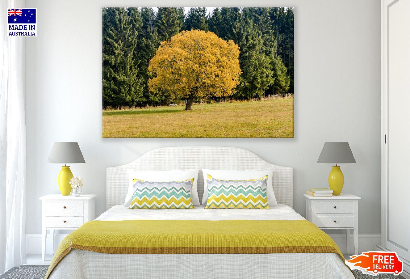 Yellow Leaf Tree & Forest Photograph Print 100% Australian Made