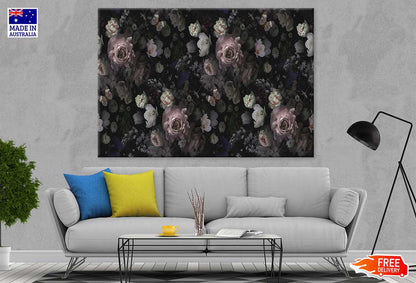 Dark Flowers Closeup Photograph Print 100% Australian Made
