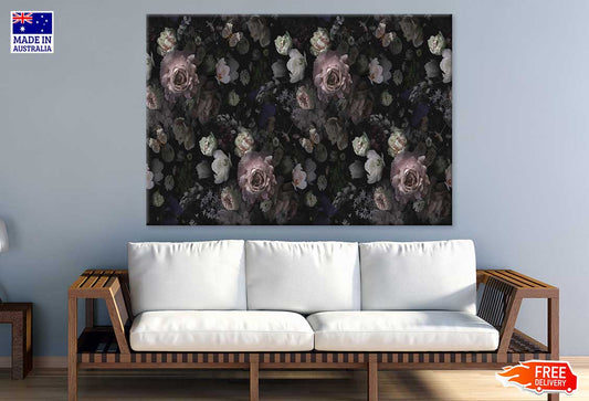 Dark Flowers Closeup Photograph Print 100% Australian Made