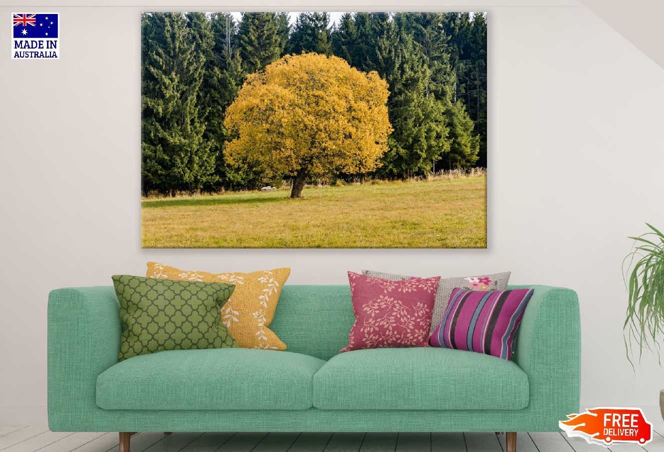 Yellow Leaf Tree & Forest Photograph Print 100% Australian Made