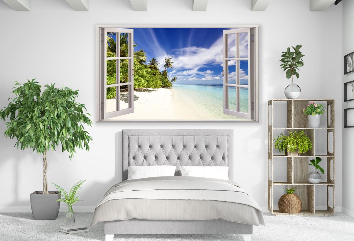 Beach View Window Photograph Print 100% Australian Made