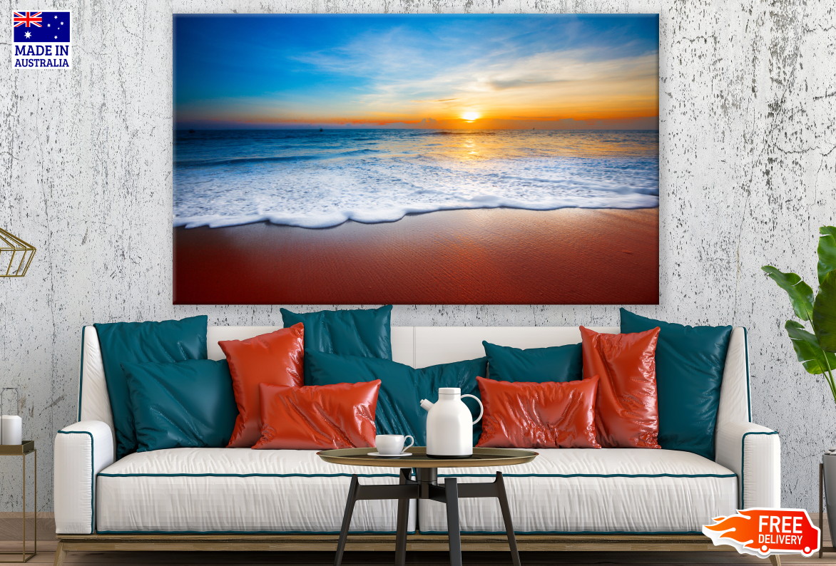 Stunning Beach View Sunset Print 100% Australian Made