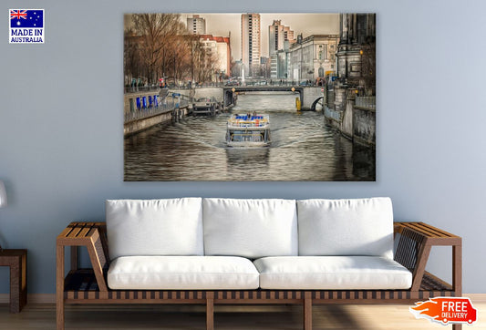 Berlin Spree River & Bridge Painitng Print 100% Australian Made