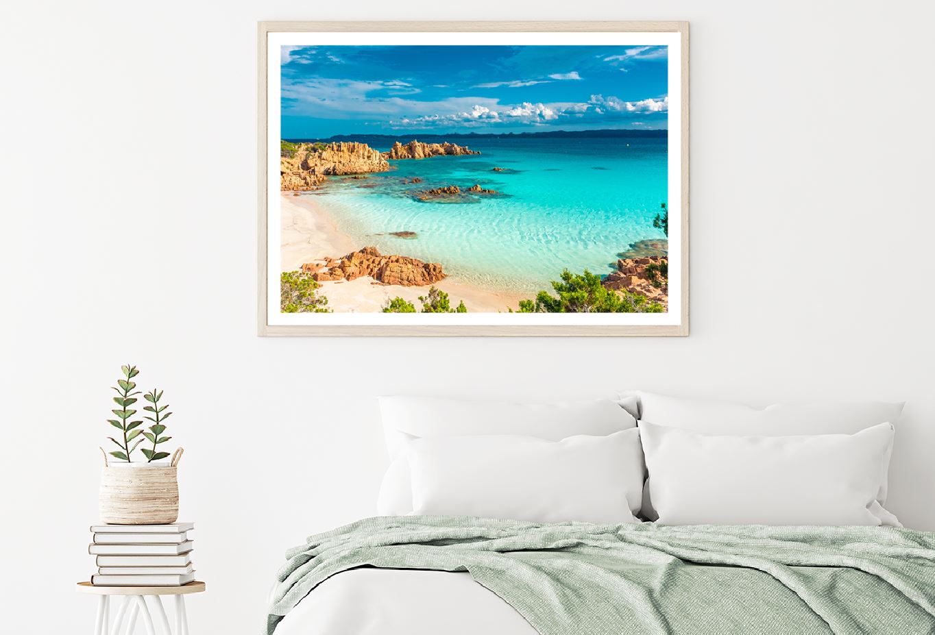 Pink Sand Beach in Budelli Island Photograph Home Decor Premium Quality Poster Print Choose Your Sizes