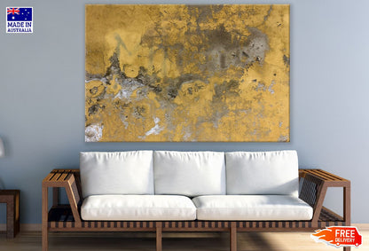 Gold & Grey Abstract Design Print 100% Australian Made
