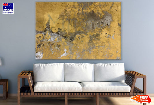 Gold & Grey Abstract Design Print 100% Australian Made