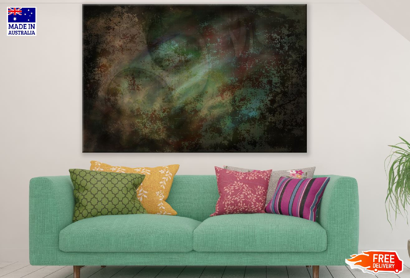 Maroon & Grey Abstract Design Print 100% Australian Made