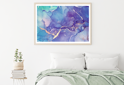 Blue & Purple Abstract Design Home Decor Premium Quality Poster Print Choose Your Sizes