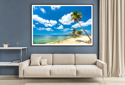 Sandy Beach Summer Sky Photograph in Vietnam Home Decor Premium Quality Poster Print Choose Your Sizes