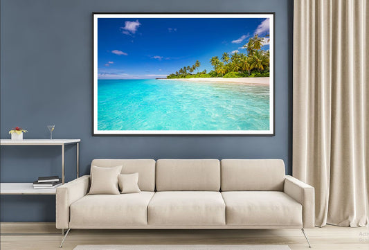 Tropical Island Paradise Beach Photograph Home Decor Premium Quality Poster Print Choose Your Sizes