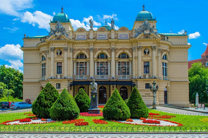 Krakow City Juliusz Słowacki Theatre in Poland Print 100% Australian Made