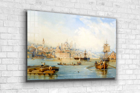 Constantinople Painting Print Tempered Glass Wall Art 100% Made in Australia Ready to Hang