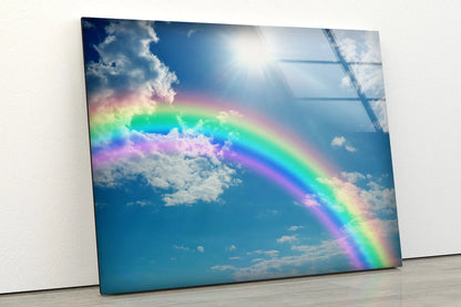 Sky & Rainbow Photograph Acrylic Glass Print Tempered Glass Wall Art 100% Made in Australia Ready to Hang