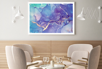 Blue & Purple Abstract Design Home Decor Premium Quality Poster Print Choose Your Sizes