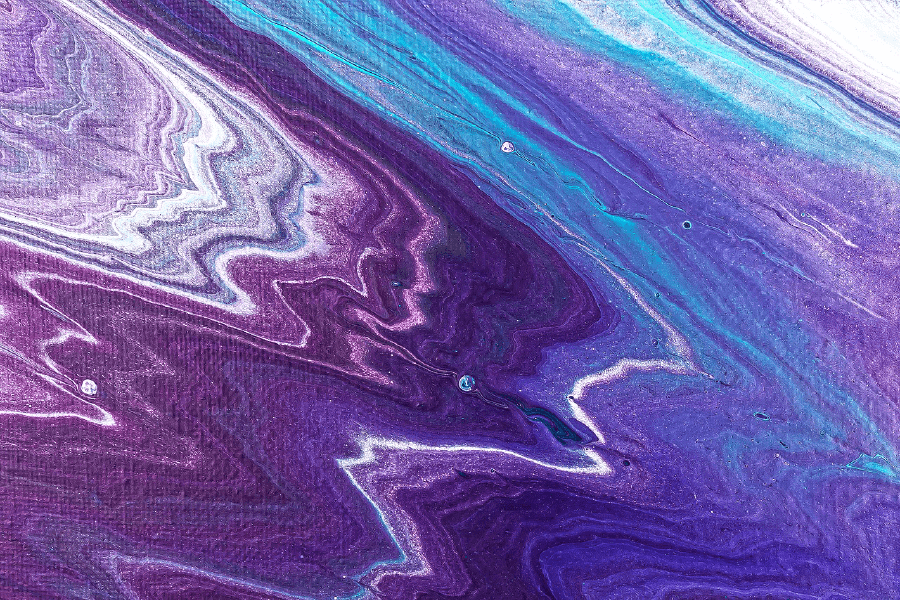 Purple & Blue Abstract Design Print 100% Australian Made