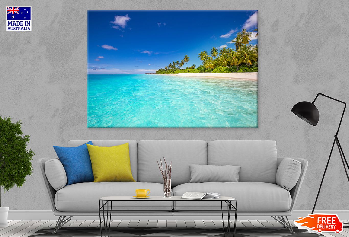 Tropical Island Paradise Beach Photograph Print 100% Australian Made