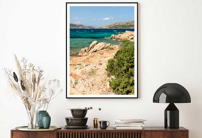 Maddalena Beach View Photograph in Sardinia Home Decor Premium Quality Poster Print Choose Your Sizes
