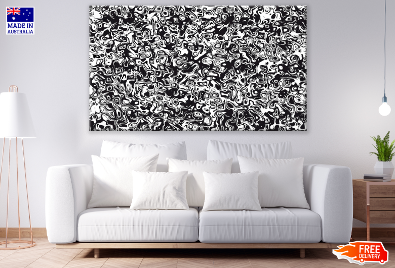 B&W Abstract Design Print 100% Australian Made