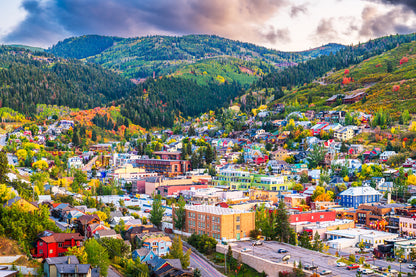 Bella Home Park City View Utah USA Downtown Print Canvas Ready to hang