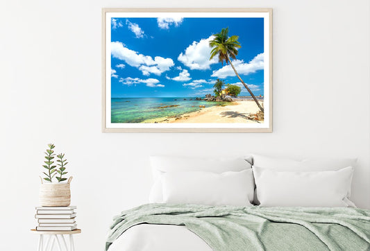 Sandy Beach Summer Sky Photograph in Vietnam Home Decor Premium Quality Poster Print Choose Your Sizes