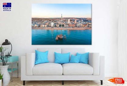 Brighton's West Pier & City View Photograph Print 100% Australian Made