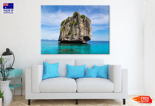 Rock Island Seascape View Photograph Krabi Print 100% Australian Made