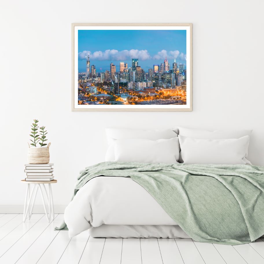 City Buildings Sky View Scenery Home Decor Premium Quality Poster Print Choose Your Sizes