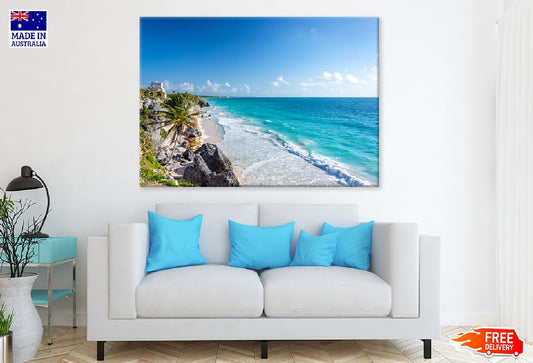 Caribbean Sea View Photograph Mexico Print 100% Australian Made