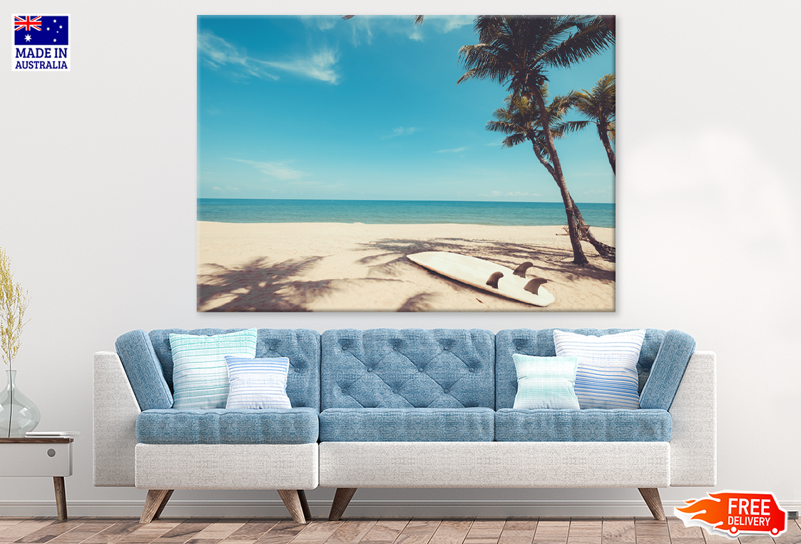 Sea Shore & Plam Trees Photograph Print 100% Australian Made