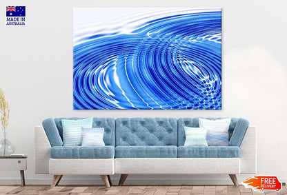 Blue Abstract Design Print 100% Australian Made