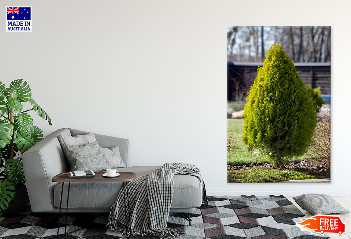 Bush Tree View in Garden Photograph Print 100% Australian Made