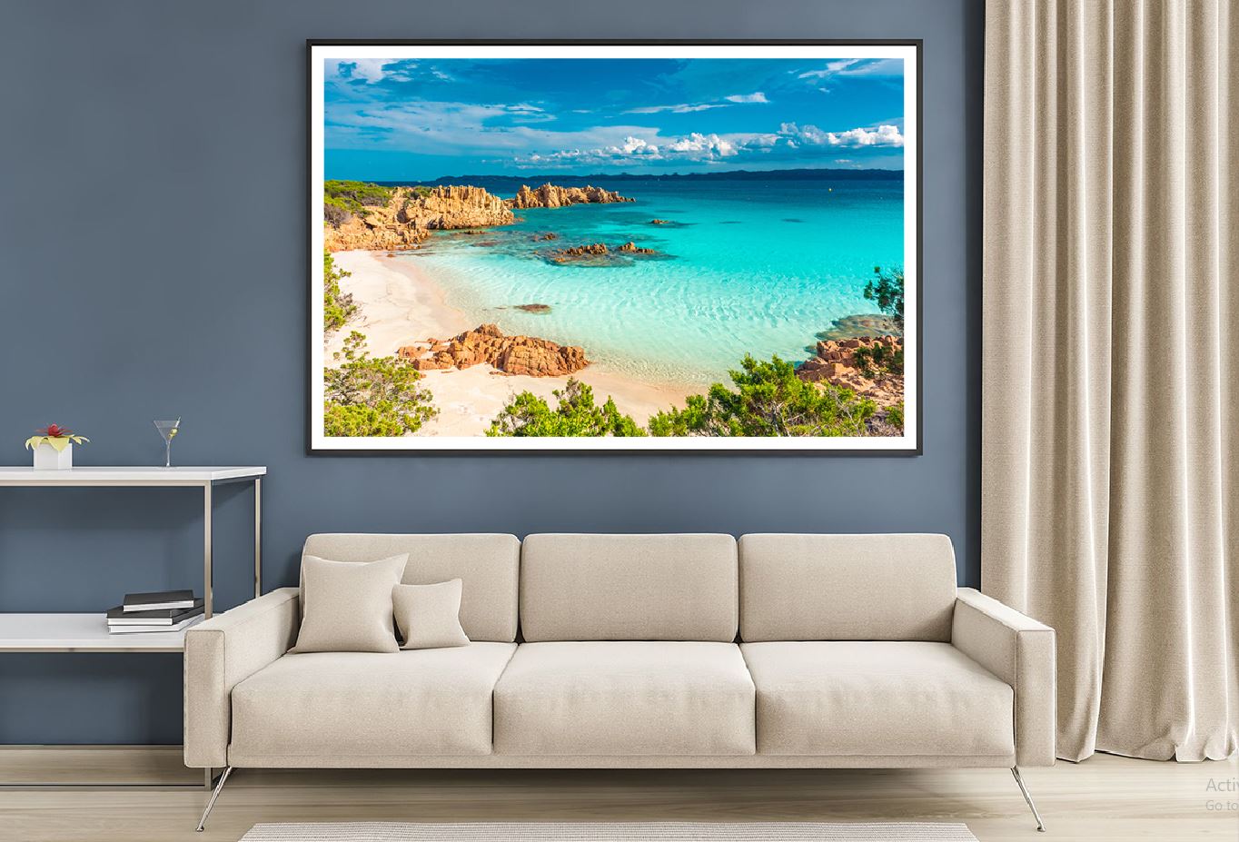 Pink Sand Beach in Budelli Island Photograph Home Decor Premium Quality Poster Print Choose Your Sizes