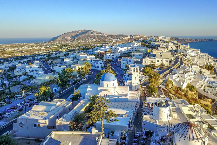 Thera City on Santorini, Greece Photograph Print 100% Australian Made