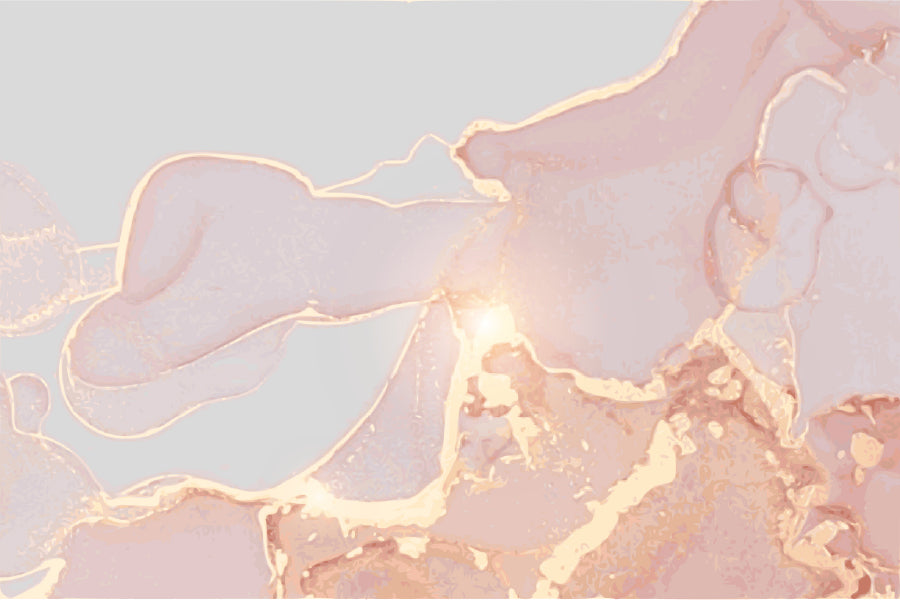 Grey Pink & Gold Abstract Design Print 100% Australian Made