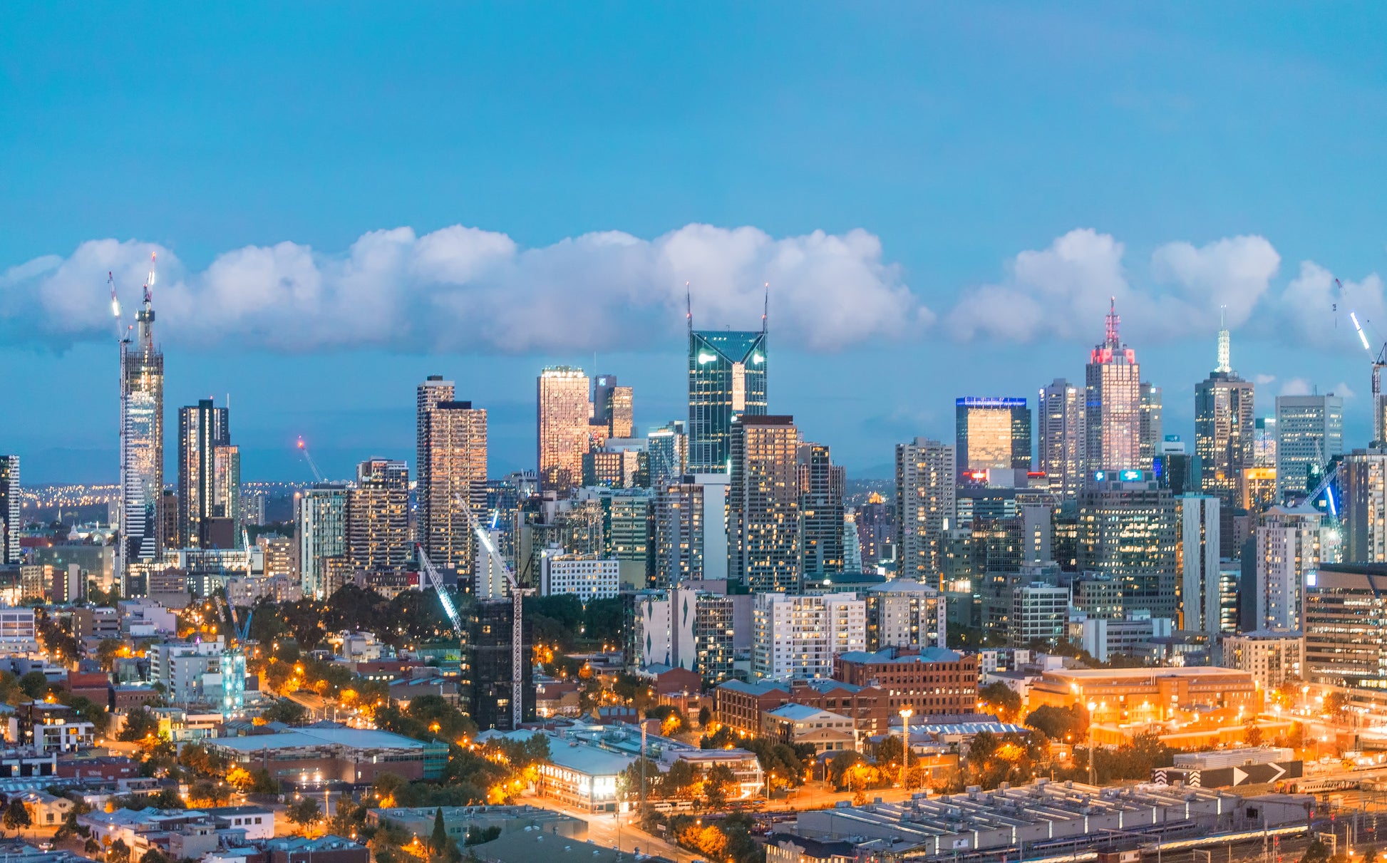 Stunning City Sky View Photograph Print 100% Australian Made