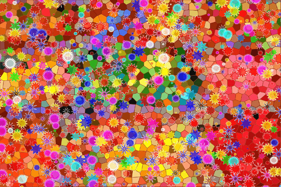 Colorful Abstract Memphis Design Print 100% Australian Made