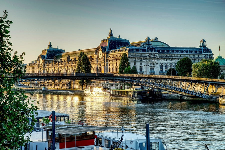 View of Musee d'Orsay from Seine River in Paris, France Print 100% Australian Made