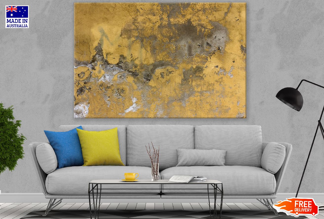 Gold & Grey Abstract Design Print 100% Australian Made
