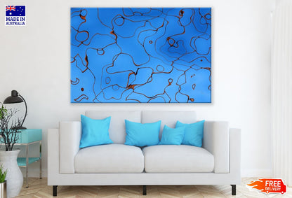 Brown Lines Abstract Design Print 100% Australian Made
